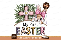 My first easter bunny sublimation png Product Image 1
