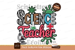 Science teacher design isolated on transparent background Product Image 1