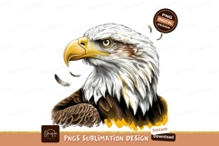 Bald eagle head portrait isolated png sublimation png Product Image 1