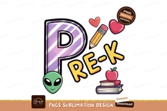 Prek design isolated on transparent background sublimation Product Image 1