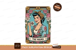 Retro mama tarot card sublimation png Product Image 1