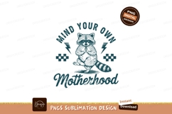 Raccoon doing yoga sublimation png Product Image 1