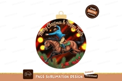 Christmas horse ornament sublimation png Product Image 1
