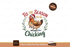 Christmas chicken quote sublimation png Product Image 1