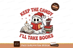 Ghost reading keep the candy sublimation png Product Image 1