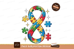 Autism awareness puzzle design sublimation png Product Image 1