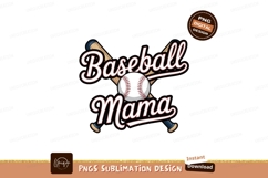 Baseball mama design sublimation png Product Image 1