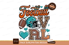 Football helmet and ball sublimation png Product Image 1