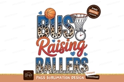 Bus raising ballers design sublimation png Product Image 1