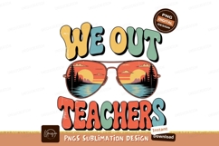 We out teachers retro sunglasses sublimation png Product Image 1