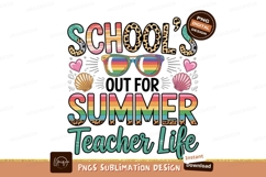 Schools out for summer design sublimation png Product Image 1