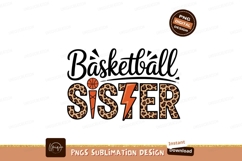 Basketball sister isolated on transparent background sublima Product Image 1