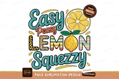Easy lemon isolated on transparent background sublimation Product Image 1
