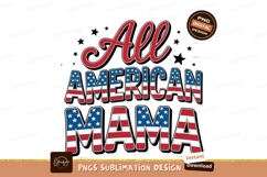 All american mama isolated on transparent background Product Image 1