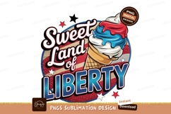 Sweet land of liberty sublimation png Product Image 1