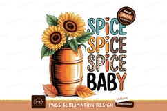 Sunflowers in a barrel sublimation png Product Image 1