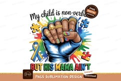 Autism awareness hand sublimation png Product Image 1
