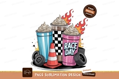 Race day coffee sublimation png Product Image 1
