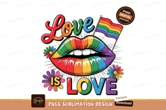Love is love pride sublimation png Product Image 1