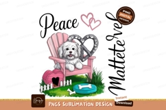 Maltese dog with peace isolated on transparent background su Product Image 1