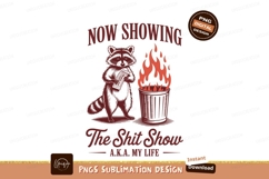 Raccoon in the shitshow isolated on transparent background s Product Image 1