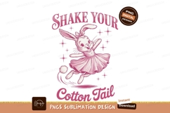 Shake your cottontail illustration sublimation png Product Image 1
