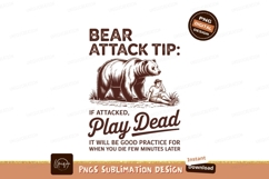 Bear attack tip isolated on transparent background Product Image 1