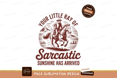 Cowboy riding horse sublimation png Product Image 1