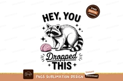 Raccoon with brain isolated on transparent background sublim Product Image 1