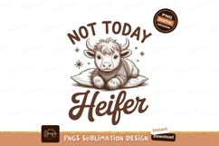 Cute heifer sublimation png Product Image 1