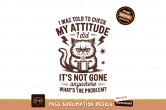 Grumpy cat with coffee sublimation png Product Image 1