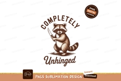 Unhinged raccoon with knife sublimation png Product Image 1