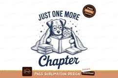 Dog and cat reading sublimation png Product Image 1