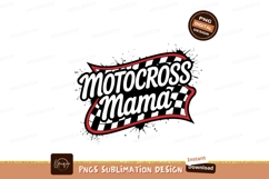 Motocross mama design sublimation png Product Image 1