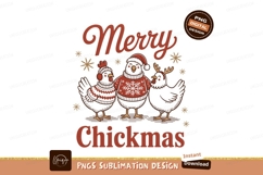 Three chickens in sweaters sublimation png Product Image 1