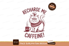 Cat recharge with caffeine sublimation png Product Image 1