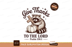 Give thanks to the lord isolated on transparent background s Product Image 1
