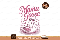 Mama goose with baby sublimation png Product Image 1
