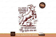 Goat jumping over coffee sublimation png Product Image 1