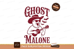 Ghost malone playing ukulele sublimation png Product Image 1