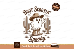Cowboy ghost in desert sublimation png Product Image 1