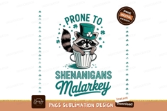 Raccoon prone to shenanigans sublimation png Product Image 1