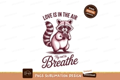 Raccoon with gasmask sublimation png Product Image 1