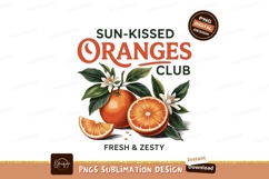 Sun kissed oranges club sublimation png Product Image 1
