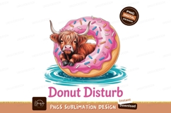 Highland cow donut splash bull animal Product Image 1