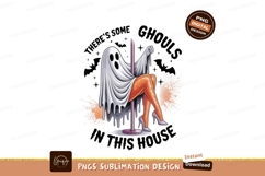 Ghost dancing on pole with glittery legs halloween Product Image 1