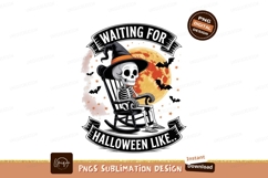 Skeleton waiting for Halloween witch rocking Product Image 1