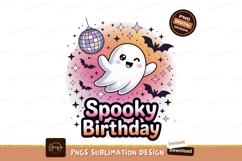 Cute ghost disco birthday celebration spooky Product Image 1