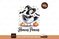 Witchy duck with pumpkins and bats halloween Product Image 1