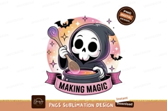 Grim reaper stirring potion with spoon image Product Image 1